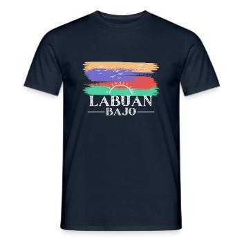 Labuan Bajo, Indonesia - Men's T-Shirt - navy - Front - AI Model Male 178 light (178cm)