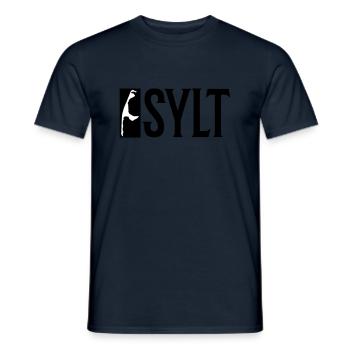Sylt Urlaub - Männer T-Shirt - Navy - Vorne - AI Model Male 178 light (178cm)