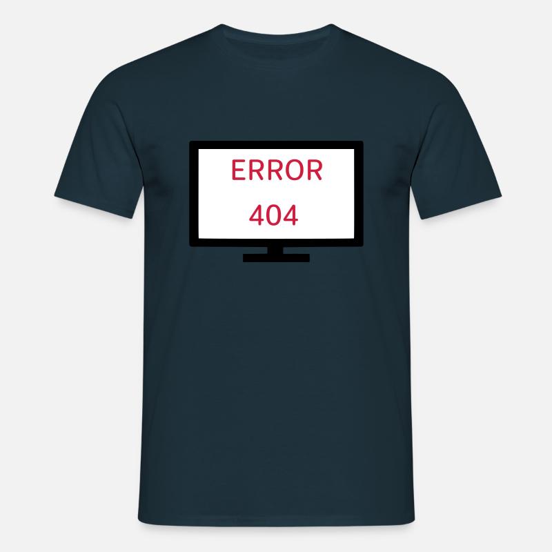 Computer Error 404 - Men's T-Shirt - navy