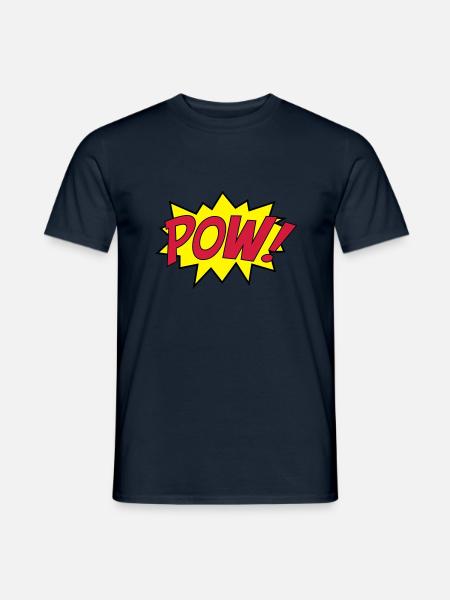 pow_punch - Männer T-Shirt - Navy