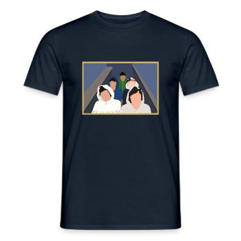 Boys stairs - Männer T-Shirt - Navy - Vorne - AI Model Male 178 light (178cm)