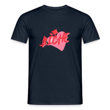 Biche - T-shirt homme - marine - Devant - AI Model Male 178 light (178cm)