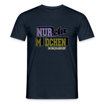 geek cool lieben geschenkidee lieblingshund boxer - Männer T-Shirt - Navy - Vorne - AI Model Male 178 light (178cm)