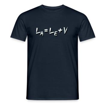 Hörakustik Hörgeräte Formel La = Le + V - Männer T-Shirt - Navy - Vorne - AI Model Male 178 light (178cm)