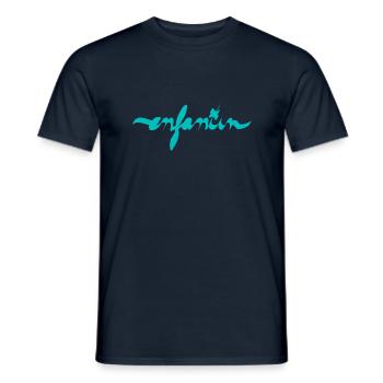 Logo für Kinder - Männer T-Shirt - Navy - Vorne - AI Model Male 178 light (178cm)
