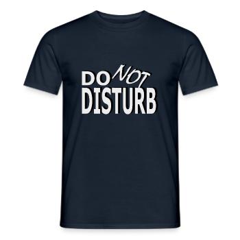 Message : Ne pas déranger - T-shirt homme - marine - Devant - AI Model Male 178 light (178cm)