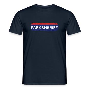 Parksheriff Parkraumüberwachung - Männer T-Shirt - Navy - Vorne - AI Model Male 178 light (178cm)