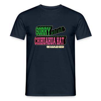 Bday citation Terrier Noël Chihuahua Cool - T-shirt homme - marine - Devant - AI Model Male 178 light (178cm)