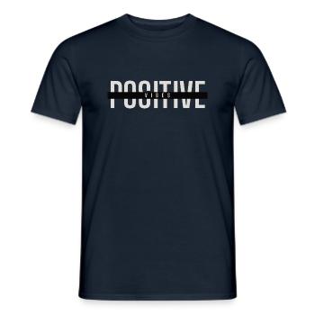 Ondes positives - T-shirt homme - marine - Devant - AI Model Male 178 light (178cm)