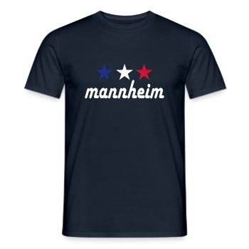 Mannheim Monnem Mannheimat - Männer T-Shirt - Navy - Vorne - AI Model Male 178 light (178cm)