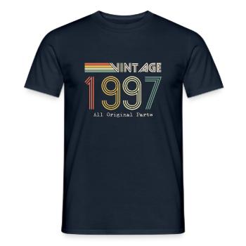 Episch und legendär geboren 1997: 27. Geburtstag - Männer T-Shirt - Navy - Vorne - AI Model Male 178 light (178cm)