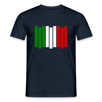Rayures Italie - T-shirt homme - marine - Devant - AI Model Male 178 light (178cm)