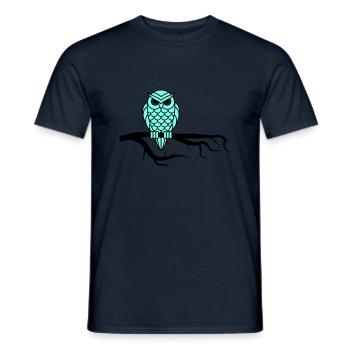 Noctambule 01 - T-shirt homme - marine - Devant - AI Model Male 178 light (178cm)