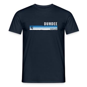 Dundee Schottland Kulturerbe Souvenir Schottisches Großbritannien - Männer T-Shirt - Navy - Vorne - AI Model Male 178 light (178cm)