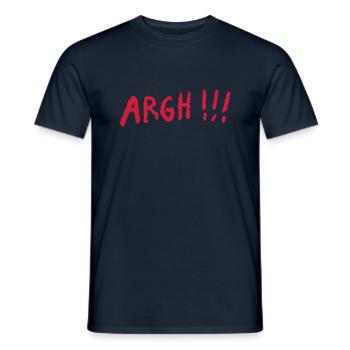 ARGH!!! - Männer T-Shirt - Navy - Vorne - AI Model Male 178 light (178cm)
