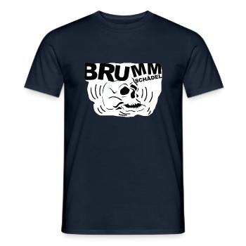 ZoffArt BRUMMSCHÄDEL - Männer T-Shirt - Navy - Vorne - AI Model Male 178 light (178cm)