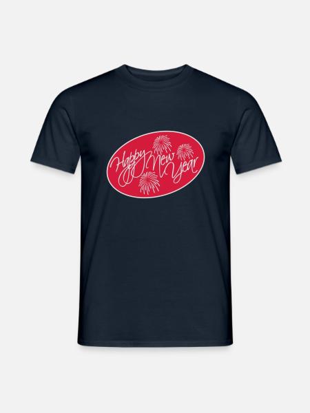 happy new year quote - Men's T-Shirt - navy