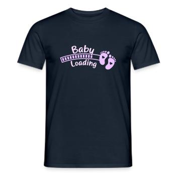 Bébé Bébé Pieds Chargement 1 - T-shirt homme - marine - Devant - AI Model Male 178 light (178cm)