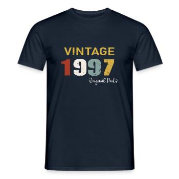 Original parts 1997 - 27th Anniversary Gift - Men's T-Shirt - navy - Front - AI Model Male 178 light (178cm)