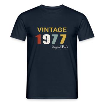 Original parts 1977 - 47 Years Anniversary Gift - Men's T-Shirt - navy - Front - AI Model Male 178 light (178cm)