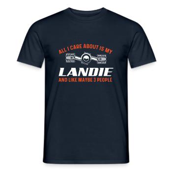 Alles, was mir wichtig ist, ist mein Landie - Car Lover - Männer T-Shirt - Navy - Vorne - AI Model Male 178 light (178cm)