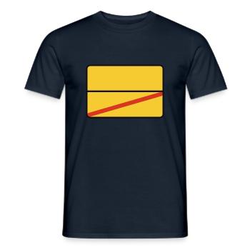 Ortsschild - Männer T-Shirt - Navy - Vorne - AI Model Male 178 light (178cm)