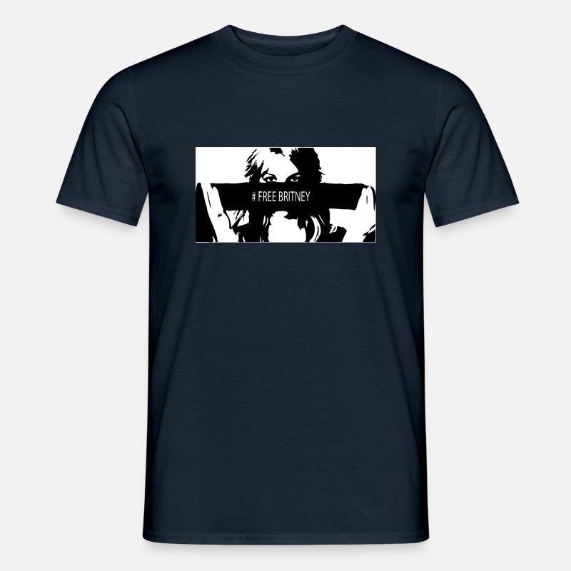 Free Britney - Mænd T-shirt - marineblå