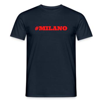 #Milano Milan Milan - T-shirt homme - marine - Devant - AI Model Male 178 light (178cm)