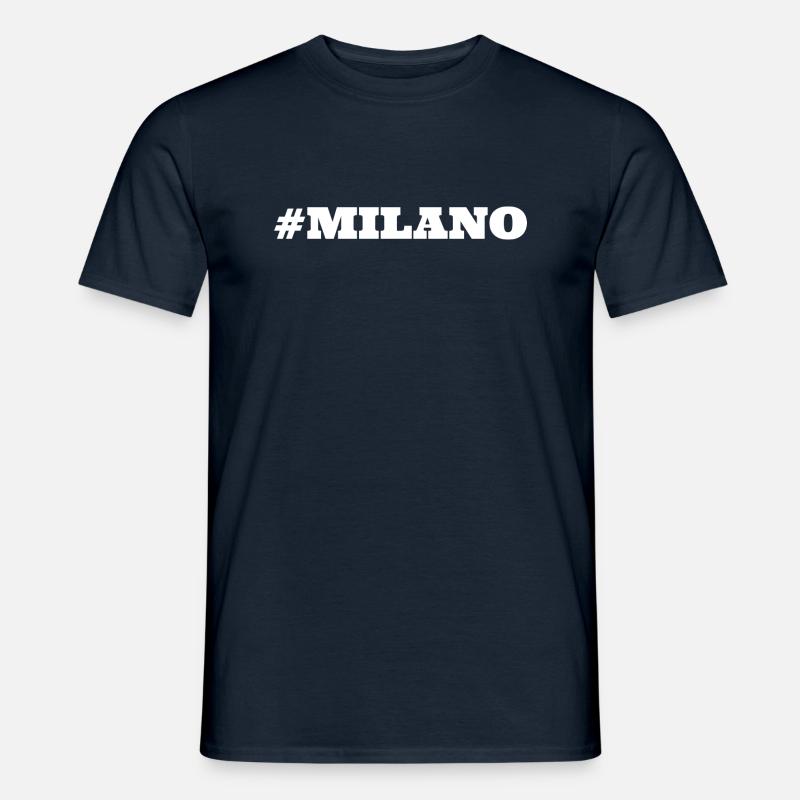 #Milano Mailand Milan - Männer T-Shirt - Navy