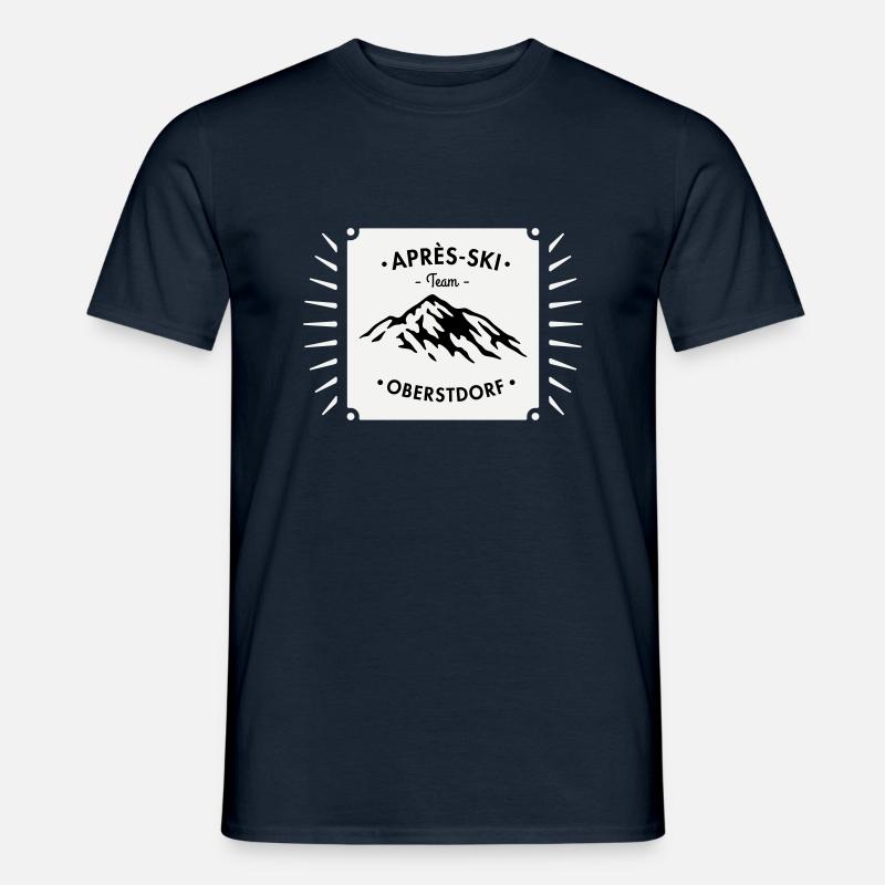 Après-Ski Oberstdorf - Männer T-Shirt - Navy
