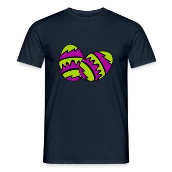 ostereier - Männer T-Shirt - Navy - Vorne - AI Model Male 178 light (178cm)