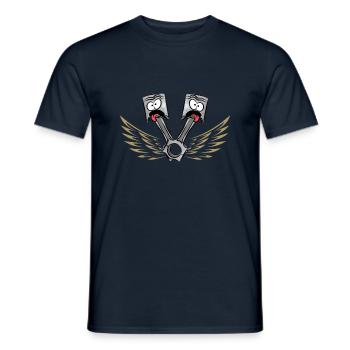 piston - Men's T-Shirt - navy - Front - AI Model Male 178 light (178cm)