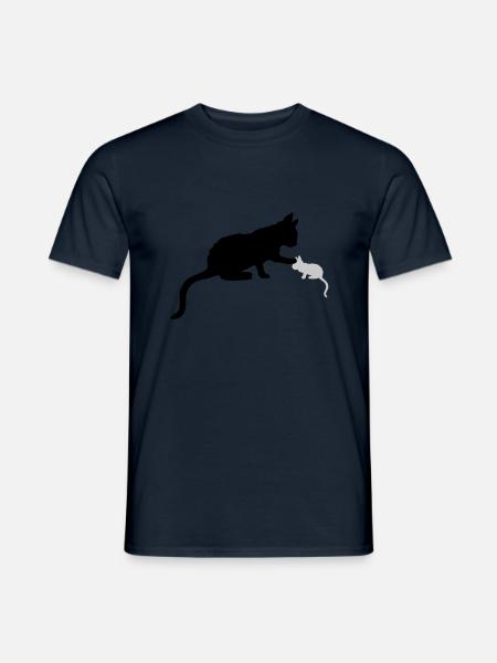 Maman Chat Touche ChatOn - T-shirt homme - marine