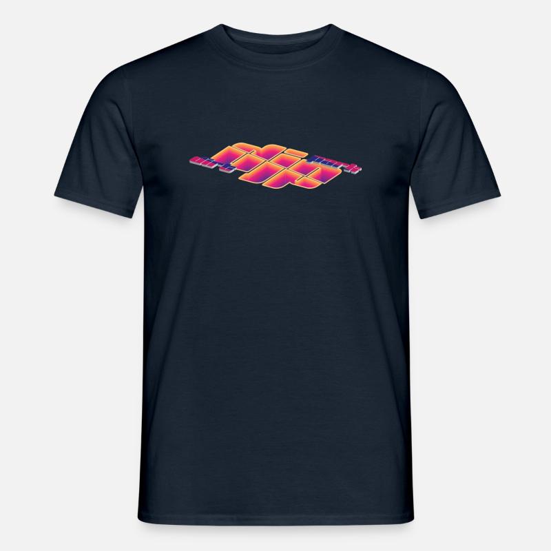 djp extrusion depth - Männer T-Shirt - Navy