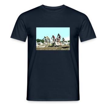 BMX - Men's T-Shirt - navy - Front - AI Model Male 178 light (178cm)