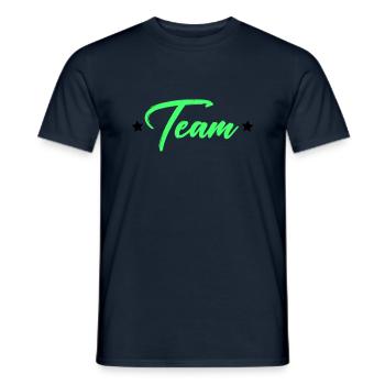 team - Männer T-Shirt - Navy - Vorne - AI Model Male 178 light (178cm)