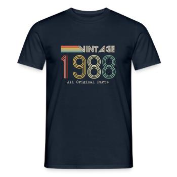 Episch & Legendär Jahrgang 1988: 36. Geburtstag - Männer T-Shirt - Navy - Vorne - AI Model Male 178 light (178cm)