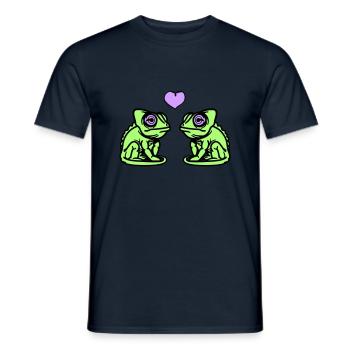 L’amour caméléon - T-shirt homme - marine - Devant - AI Model Male 178 light (178cm)