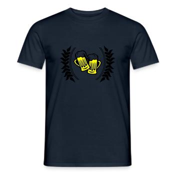 Beer icon - Men's T-Shirt - navy - Front - AI Model Male 178 light (178cm)