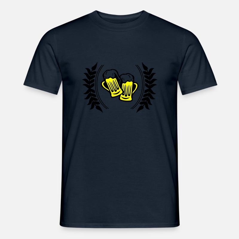 bier symbol - Männer T-Shirt - Navy