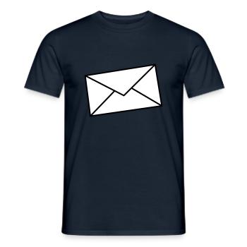 Brief zweifarbig - Männer T-Shirt - Navy - Vorne - AI Model Male 178 light (178cm)