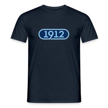 1912 | Fußball Lecco - Männer T-Shirt - Navy - Vorne - AI Model Male 178 light (178cm)