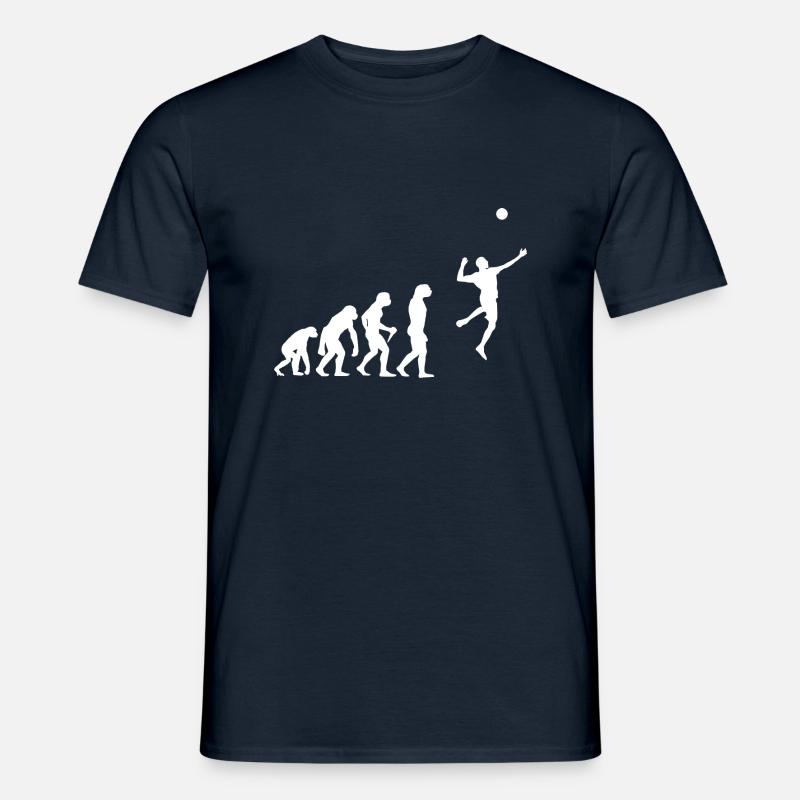 Faustball Spielen Evolution Faustball Entwicklung - Männer T-Shirt - Navy