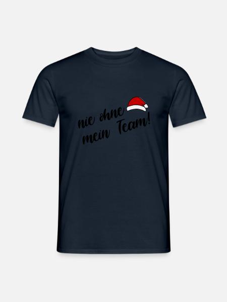 mein Weihnachts Team - Männer T-Shirt - Navy