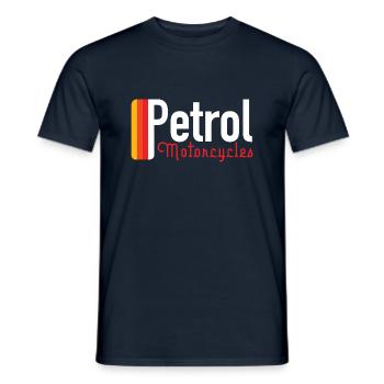 Petrol Motorcycles - Men's T-Shirt - navy - Front - AI Model Male 178 light (178cm)