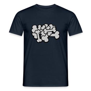 Big Comic Bone Pile - Men's T-Shirt - navy - Front - AI Model Male 178 light (178cm)