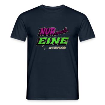lustiger spruch meerkatze falbkatze seekatze - Männer T-Shirt - Navy - Vorne - AI Model Male 178 light (178cm)