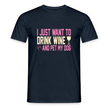 PawPrint Couture - Männer T-Shirt - Navy - Vorne - AI Model Male 178 light (178cm)