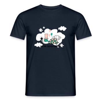 Marine Conservation, you are turtley awesome - Men's T-Shirt - navy - Front - AI Model Male 178 light (178cm)