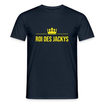 Roi des jackys - T-shirt homme - marine - Devant - AI Model Male 178 light (178cm)